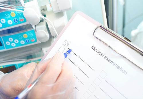 Image of doctor's clipboard