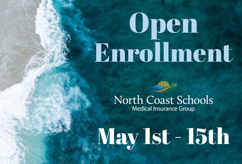 Graphic with Open Enrollment Dates - May 1-15