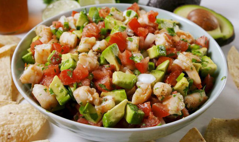 Bowl of Shrimpo de Gallo